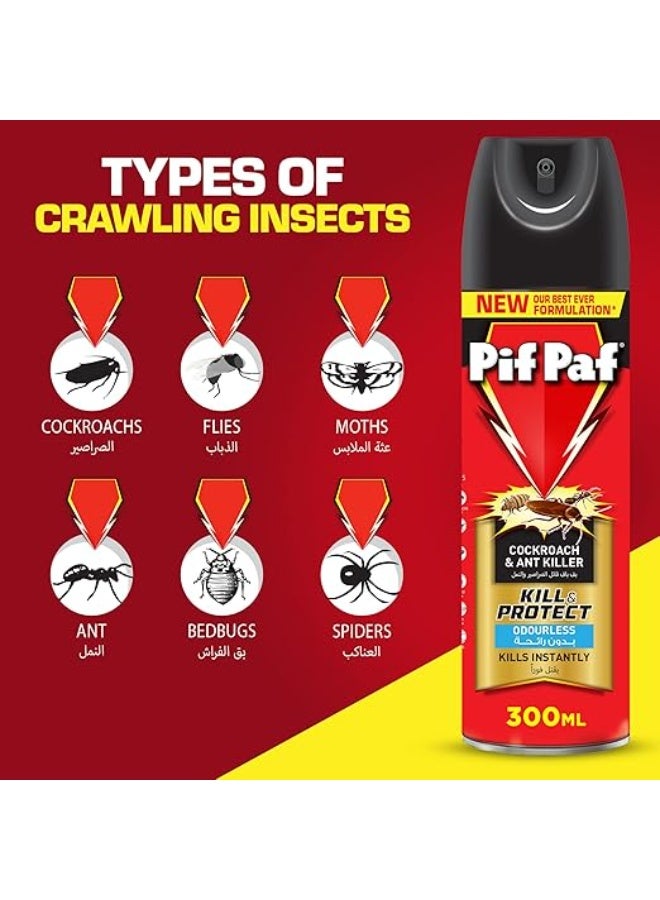 Pif Paf Cockroach & Ant Killer | Kill and Protect | Insect Killer Spray with Best Ever Formulation - Image 4